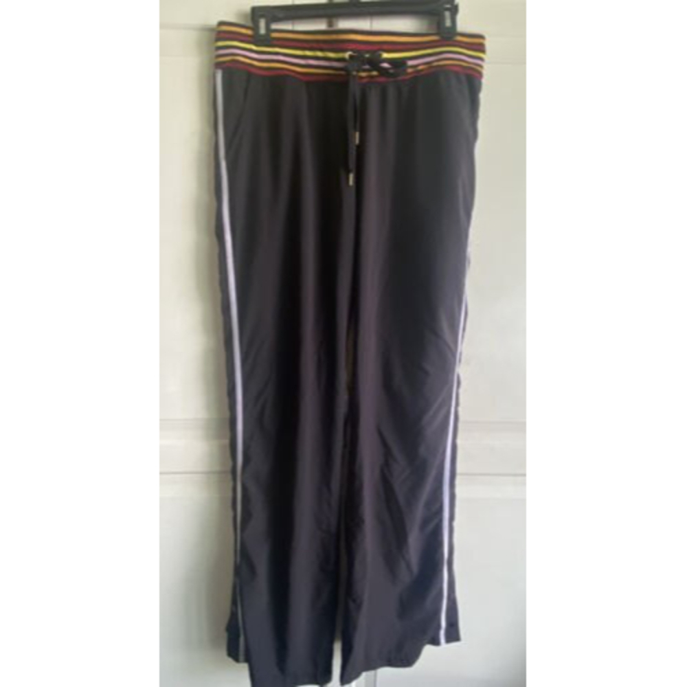 C&C California Women’s Black Ultra‎ Thin Black Athletic Sport Pant Sz Large